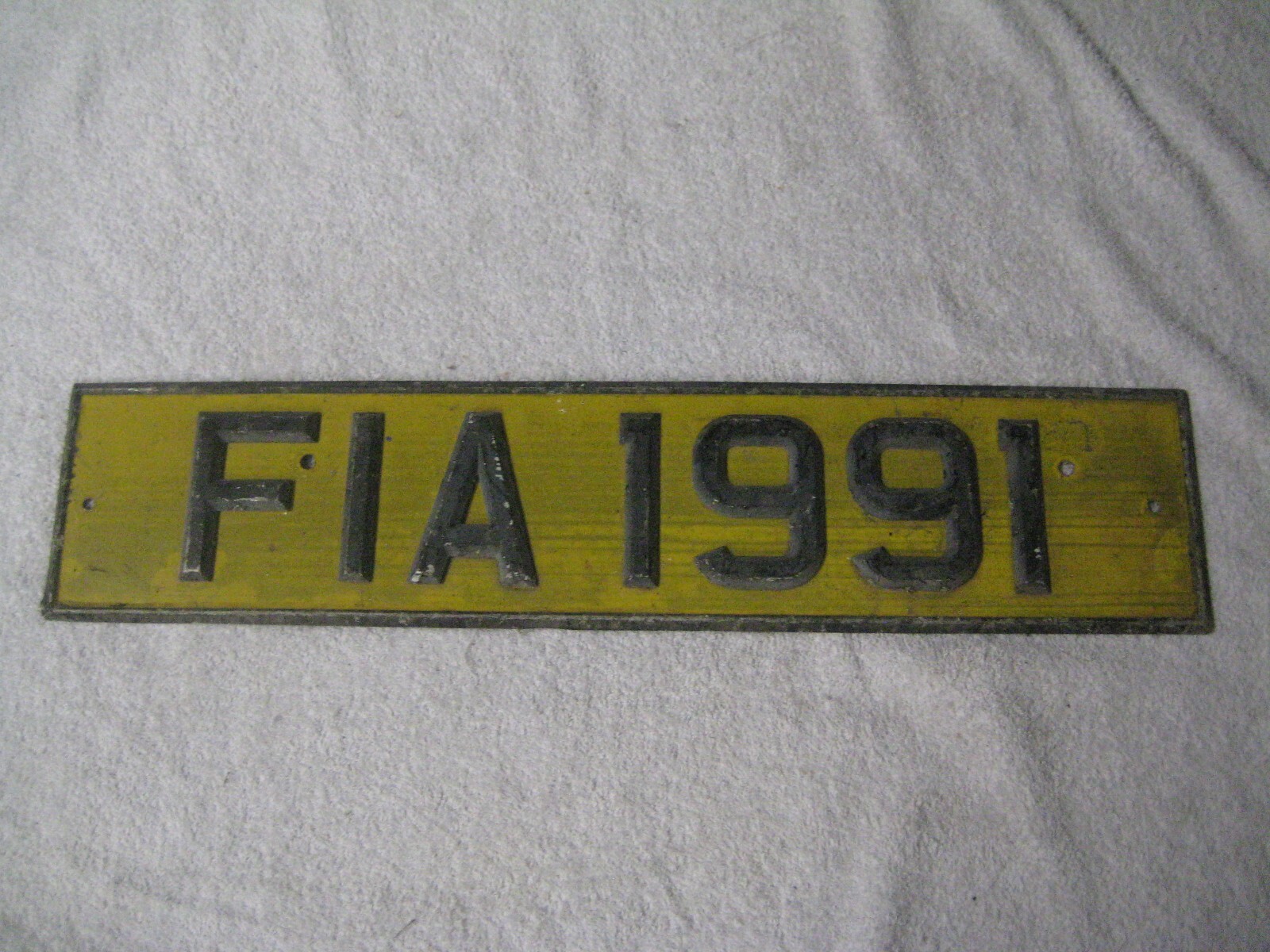 NORTHERN IRELAND BALLYMENA ANTRIM VINTAGE 1960s # FIA 1991 RARE LICENCE PLATE