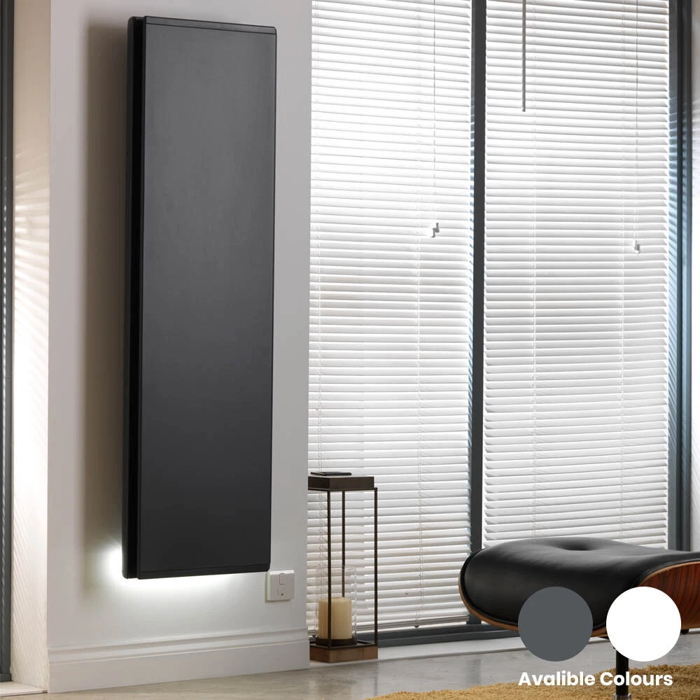 Radialight Icon Smart Vertical Electric Wall Radiator + Timer, Mood Light,  IP24 | eBay