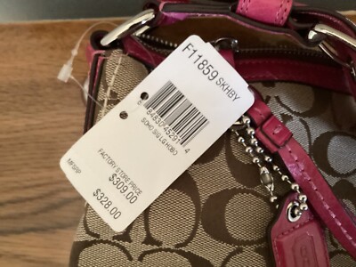 Coach Hobo Bag 11859- C Logo Pink Leather 15x13” | eBay
