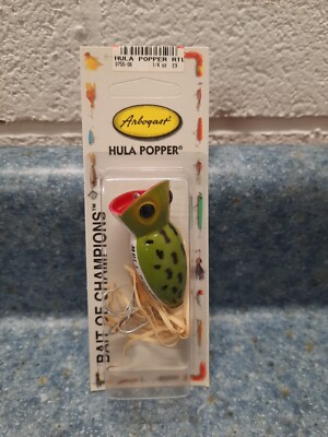 Arbogast Hula Popper Rattle Version Mint! Made in North America In 1997 ...