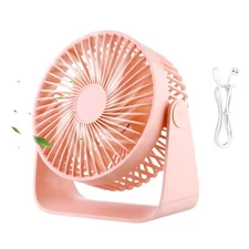 Small Room Air Circulator Fan, 3 Speeds 360° Rotation Table Fan, Low noise