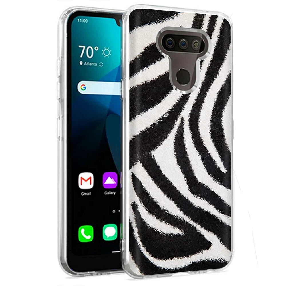 Phone Case for LG Harmony 4,Premier Pro Plus,K41, Zebra Skin 3 Print