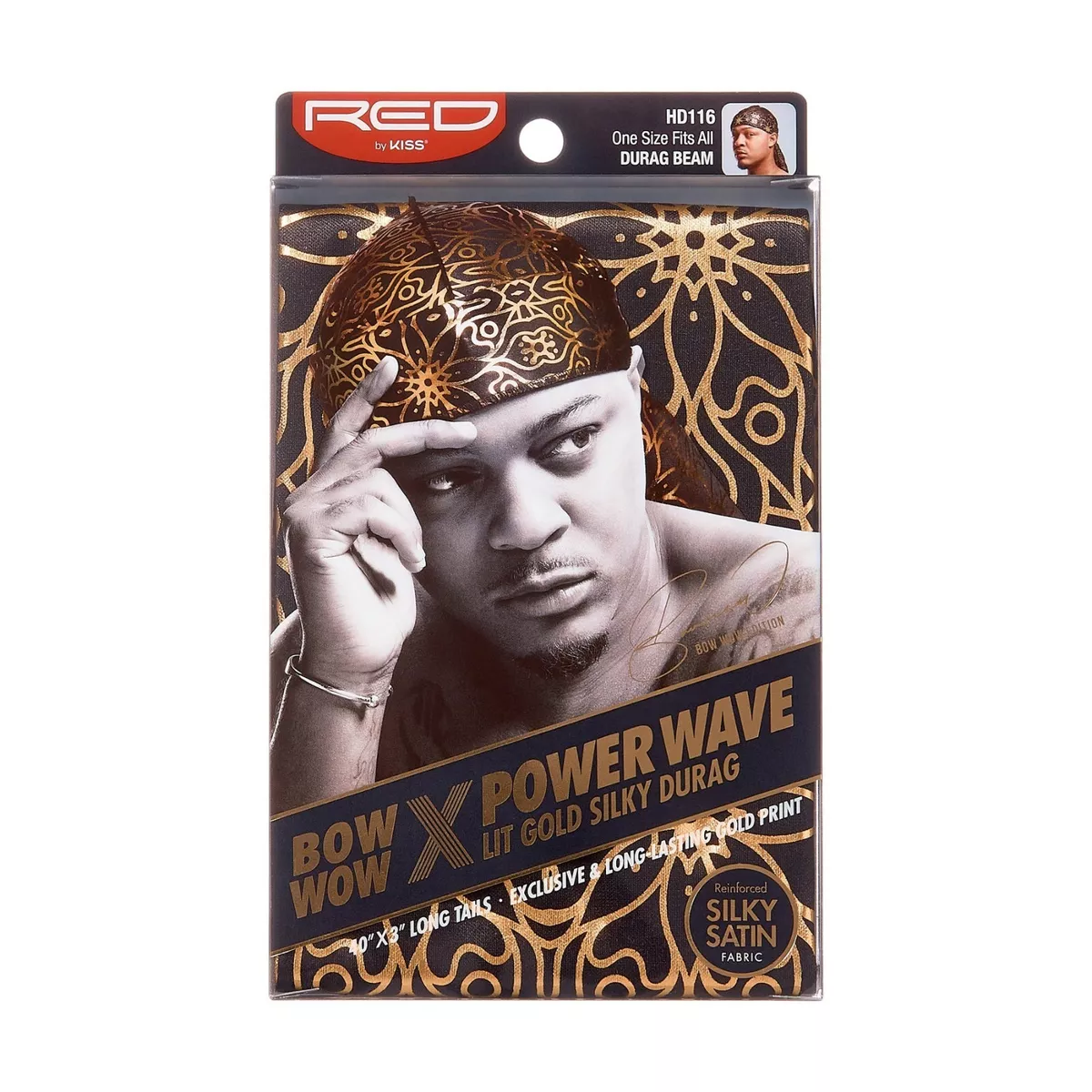 Power Wave Silky Satin Durag - Gold – KISS Colors & Care