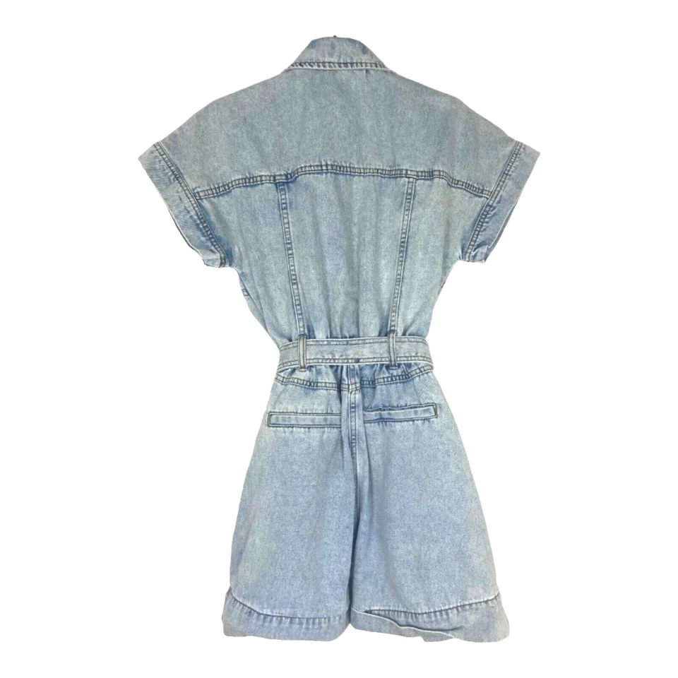 Mono y cinturón de mezclilla New Look para mujer talla 6 del Reino Unido Foto 3 de 4