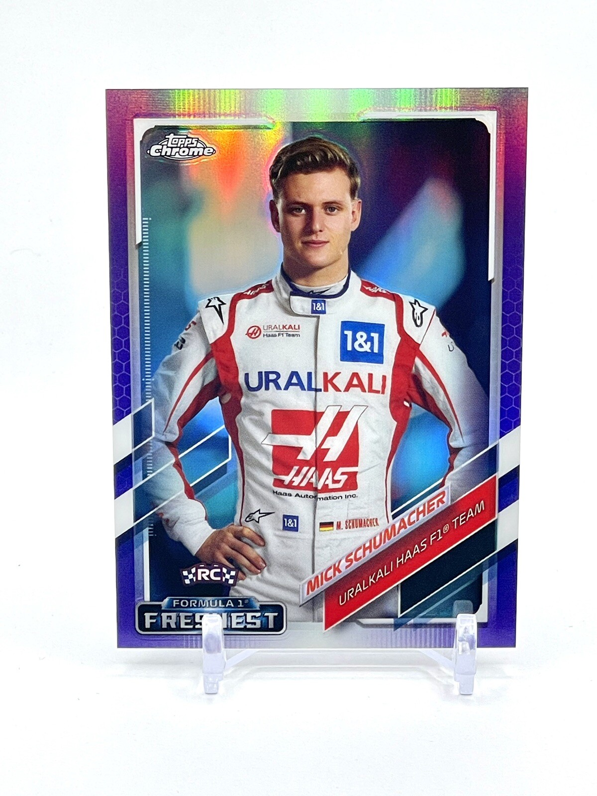 2021 Topps Chrome Formula 1 Freshest Purple Refractor MICK SCHUMACHER #174 #/399