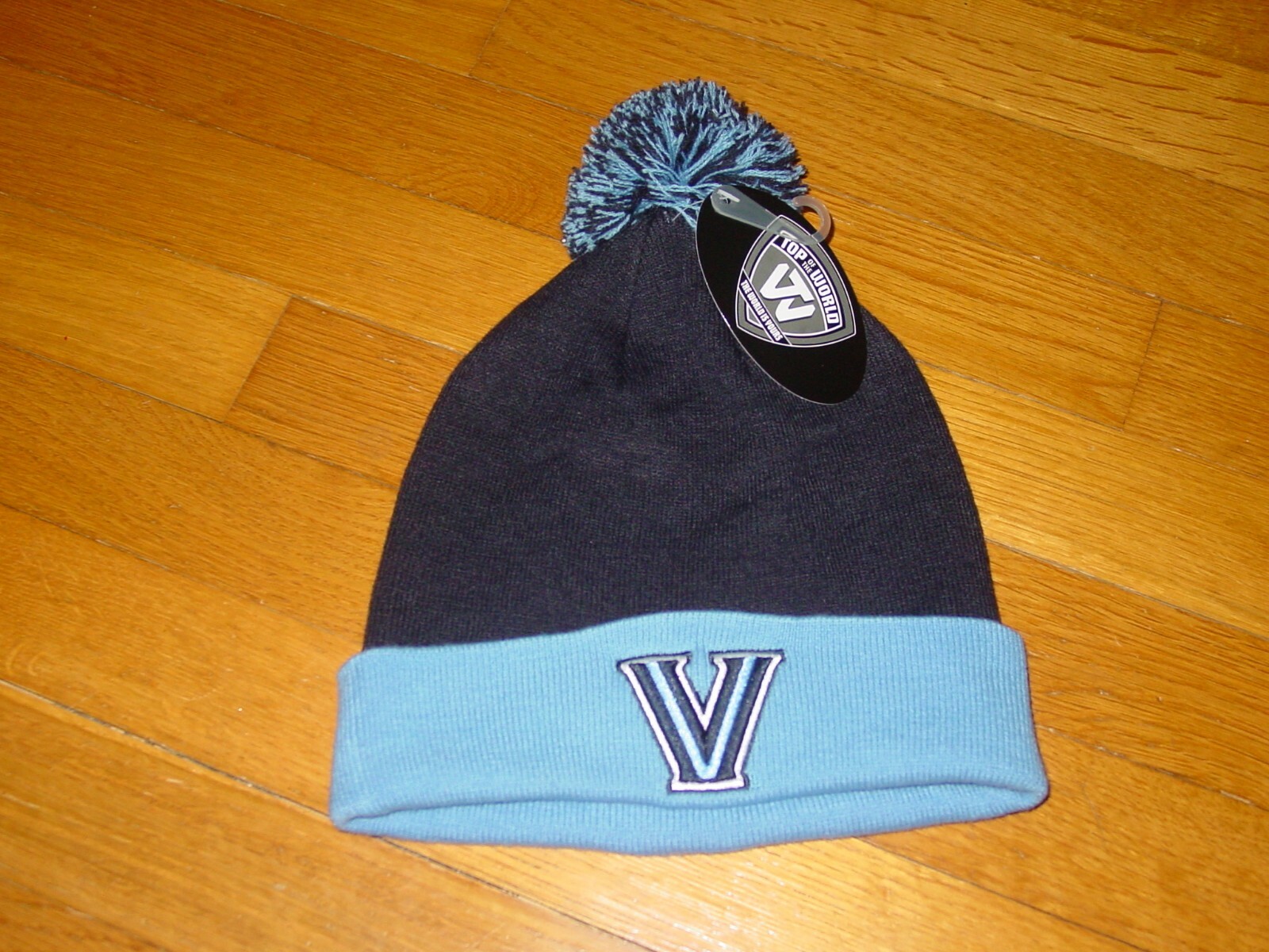NOVA Villanova WILDCATS  KNIT SKI HAT CAP NEW TAGS  .. One Size Fits All