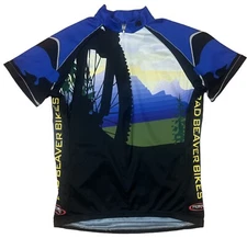 Primal Jersey Womens XL Short Sleeve Zip Leisure Biking Casual Cycling