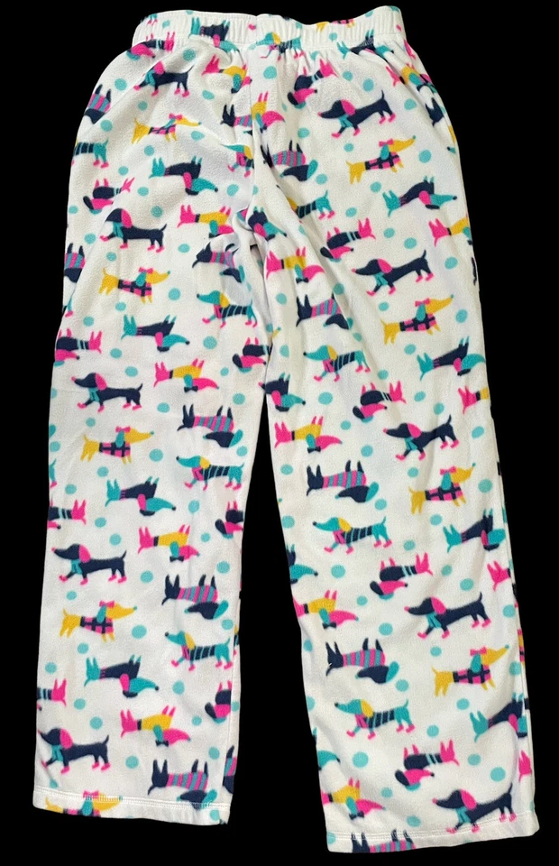 JUEGO DE PIJAMA PARA NIÑAS 2 PIEZAS ROPA DE DORMIR Circo INVIERNO Estampado para Perros TALLA L 10-12 Foto 3 de 4