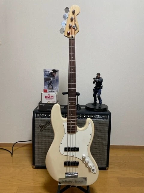 Fender Mexico White Jazz Bass V 4-String & Deluxe free&fast ship from japan