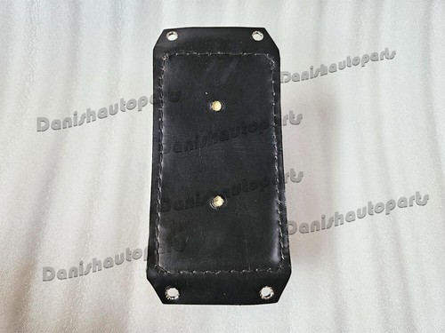 BLACK LEATHER VERT RIB CHOPPER SOLO SEAT & PILLION PAD TUCK & ROLL HARLEY BOBBER - Picture 21 of 23