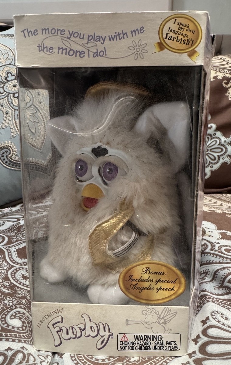 RARE 2000 Angel Furby with Special Phrases Ltd Ed 70795 NIB Sealed