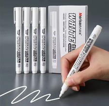 3 pcs White Waterproof Permanent Paint Marker Pens for Metal Wood Fabric 