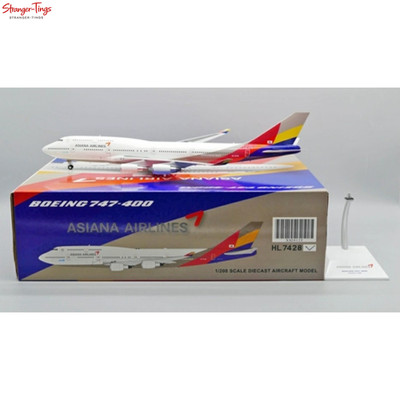JC Wings 1:200 Asiana Airlines Boeing 747-400 Last Flight HL7428 Diecast