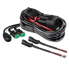 10016W DT Wiring Harness Kit for LED Light Bars - 16AWG Wiring Harness-2 Leads