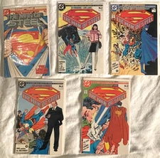 THE MAN OF STEEL MINI SERIES 1-6  **5 COMIC LOT BYRNE/GIORDANO** -DC COMICS-1986