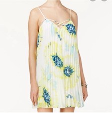 Guess Temperly Pleated Yellow Ajustable Straps Pleated Size XS