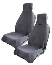 Car Seat Towel Cover, Waterproof, Sweatproof, Non-Slip Protector   2pcs Gray