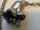 FOSSIL BRAND SILVER COLORED FLOWER PENDANT NECKLACE 17" — photo 6