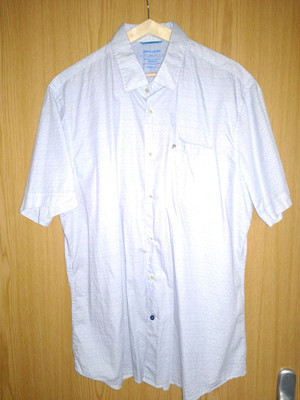 Pierre Cardin Herren Oberhemd Kurzarm Freizeithemd Modern Fit Gr L Futurflex