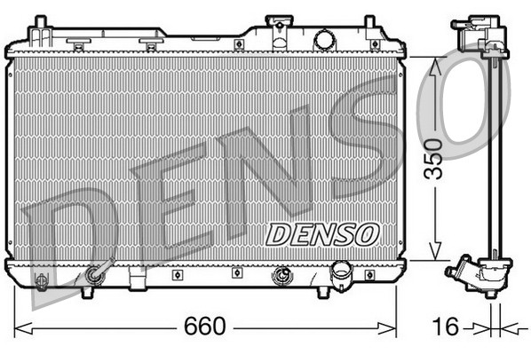 DENSO Radiator - DRM40010 - Engine Cooling Part - Genuine DENSO OE Part - Image 4