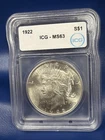 1922 ICG Ms63 Liberty Silver Dollar