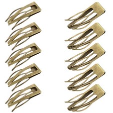 24 Pcs Double Grip Hair Clips Metal Snap Clips Women Barrettes