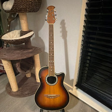Ovation Celebrity 3/4 guitar, sunburst, cutaway.