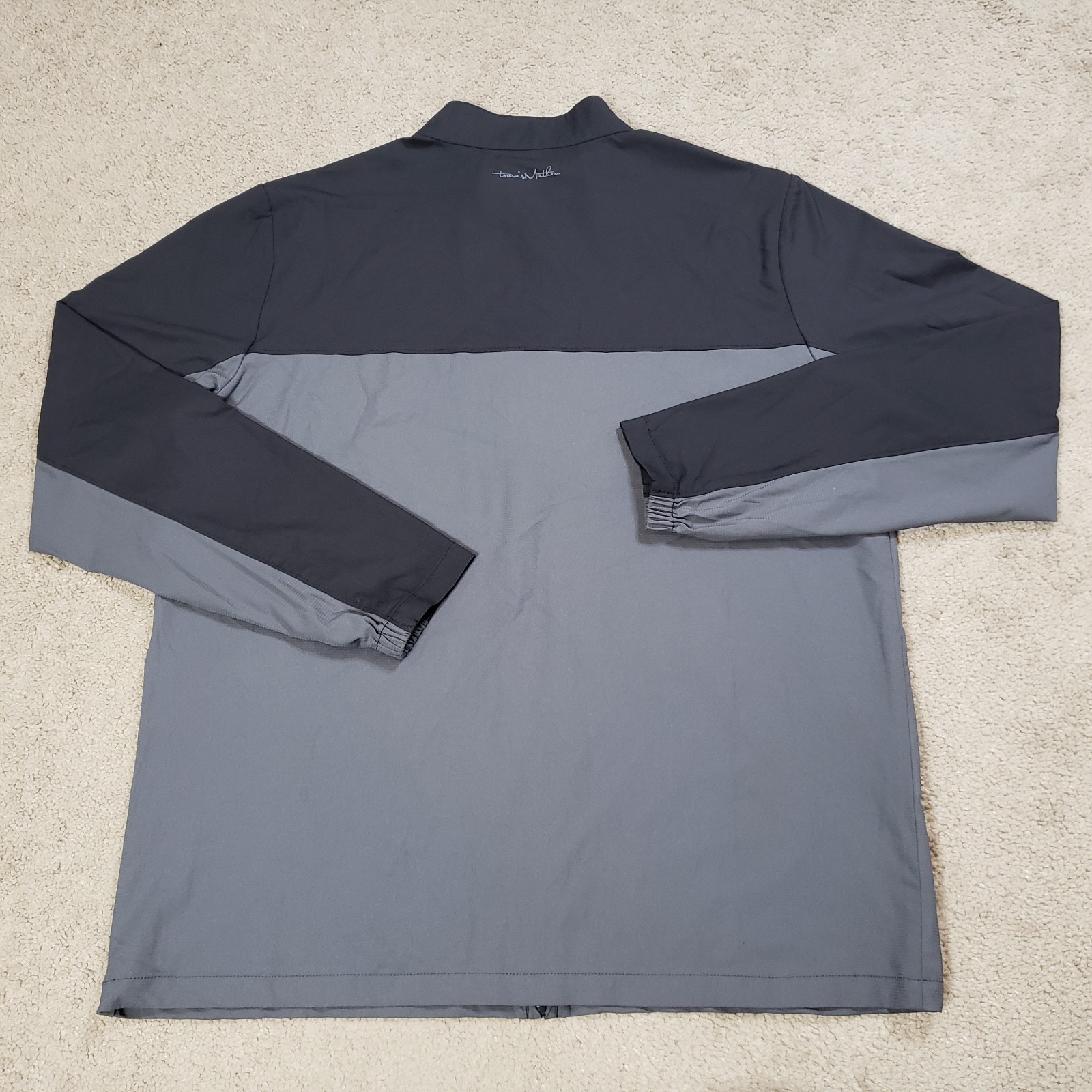 Travis Mathew Jacket Men XL Black Gray Future Pri… - image 3