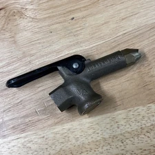 NOS Vintage LUNKENHEIMER Brass Air Nozzle Pointed Tip 1/4" inlet w/adapter