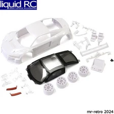 Kyosho MZN189 Audi R8lms 2015/16 White Body Set for Mini-Z