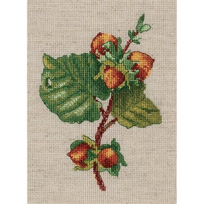 Klart counted cross stitch kit ''Hazel Sprig'' 13x17.5cm, DIY