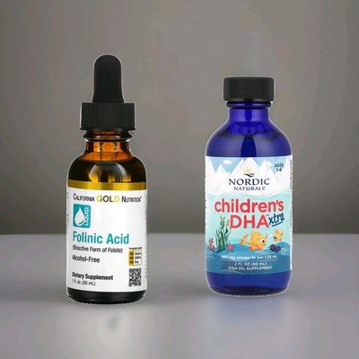 Folinsäure California Gold Nutrition + Nordic Fish Oil Cognition Support