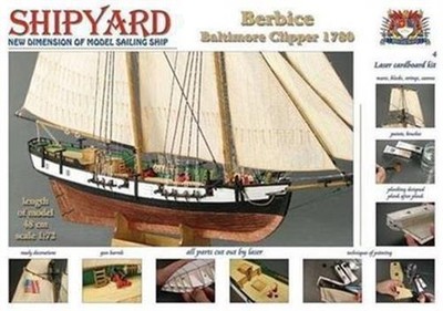 Krick SHIPYARD Berbice 1780 Laser Kartonbausatz / 24604
