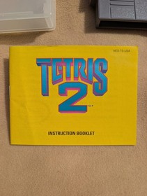 Cartuchos de juego NES, Tetris 1 y 2 con manuales y estuche NES Clamshell.