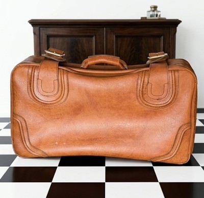 Reisekoffer Reisetasche Weekender Hermès Inspiration Original 70 s￼