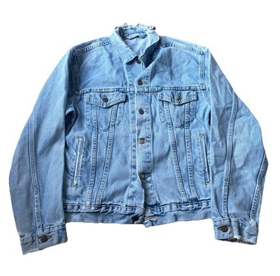 Vintage 90s Levi s  Type 3 Denim Trucker Jacket Men's Large Light Wash Distress