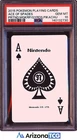 Pokemon 2015 Ace Of Spades Magikarp Gyarados Pikachu Playing Cards PSA 10