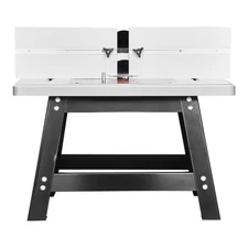 Benchtop Router Table 24 in x 15.7 in with Fence MDF Top Dust Collection Port
