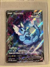 Pokémon Vaporeon V Promo Full Art Holo Card 210 HP SWSH183 Spada e Scudo