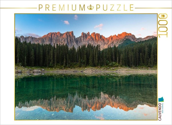 Calvendo Puzzle Lake Carezza, Italy | 1000 Pieces, Finished Size 25.2 × 18.9 In-image