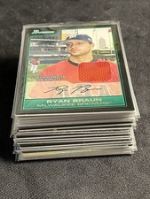 20+ Bowman Game Used Relic Lot RC, Stars Braun, Bautista, Cano ++