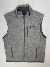 Patagonia Better Sweater Vest Mens L Gray Full Zip Fleece Logo Outdoor
