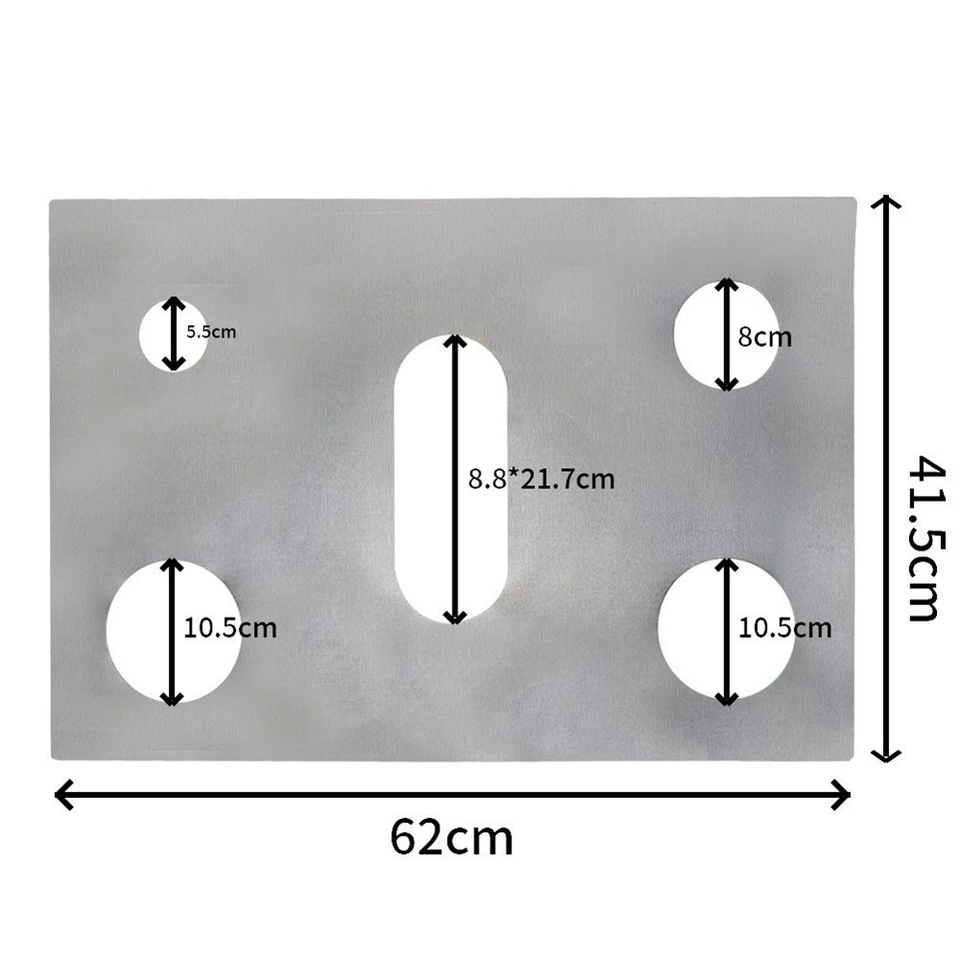 Ensemble tapis de cuisson gaz fibre de verre pour nettoyage facile 41,5 x 62 cm - Photo 2/4