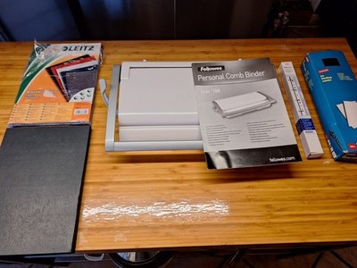 Fellowes Plastikbindegerät Star 150 A4 manuell mit viel Zubehör