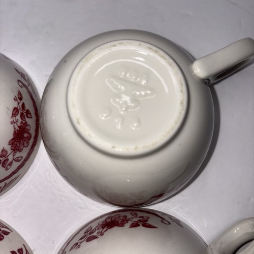 4 Vintage Homer Laughlin American Rose Restaurant Ware Coffee Cups - Picture 6 of 10