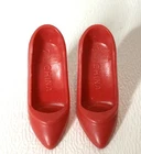 Vintage Superstar Barbie Clone Red Heel Pumps Shoes Closed Toe