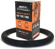 - 20x4 Heavy-Duty Fat Tire Tube - Military-Grade Butyl Rubber, Schrader Valve...
