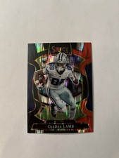 2025 Panini Select Black & Red Prizm Concourse #98 CeeDee Lamb Dallas Cowboys 