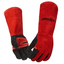 vclpower 16 Inch Welding Gloves Heat Resistant 932°F for MIG/TIG/Stick Weldin...