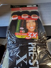 Ultra Braid Pre Stretched Layered Hair 3X42" 100% Kanekalon X-Pression- Lot of 5